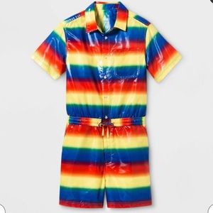 🌈TARGET Pride striped jumpsuit rainbow XL🏳️🌈